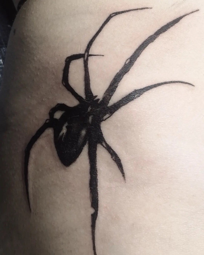 Schwarze Spinne